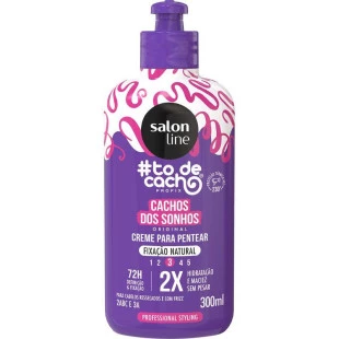 CREME PARA PENTEAR SALON LINE 300ML - #TODECACHO - CACHOS DOS SONHOS