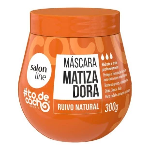 MÁSCARA CAPILAR MATIZADORA SALON LINE 300G - #TODECACHO - RUIVO NATURAL