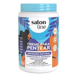 CREME PARA PENTEAR SALON LINE 1KG - SOS CACHOS - DEFINIÇÃO NATURAL