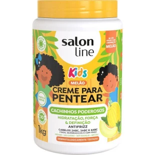 CREME PARA PENTEAR SALON LINE 1KG - CACHINHOS KIDS - MELÃO