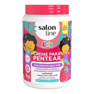 CREME PARA PENTEAR SALON LINE 1KG - CACHINHOS KIDS - MORANGO