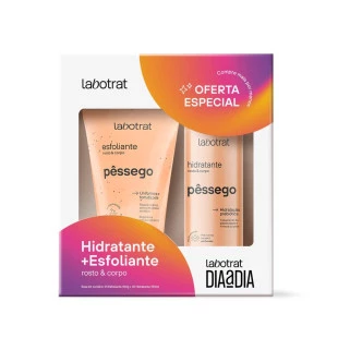 KIT LABOTRAT DIA A DIA - PÊSSEGO - HIDRATANTE + ESFOLIANTE
