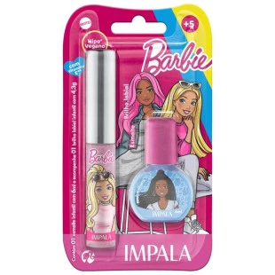 KIT IMPALA INFANTIL - BARBIE - BRILHO LABIAL E ESMALTE