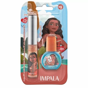KIT IMPALA INFANTIL - MOANA - BRILHO LABIAL E ESMALTE