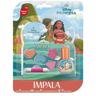 KIT IMPALA INFANTIL - MOANA - PALETA DE MAQUIAGEM E ESMALTE