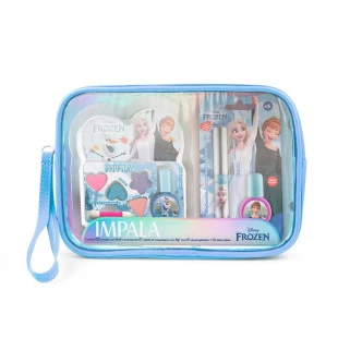 KIT IMPALA INFANTIL - FROZEN - ESMALTES + BRILHO LABIAL + PALETA DE MAQUIAGEM