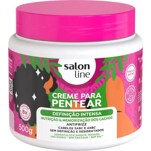 CREME PARA PENTEAR SALON LINE 500G - DEFINIÇÃO INTENSA