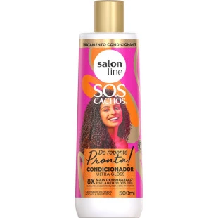 CONDICIONADOR SALON LINE 500ML - SOS CACHOS - DE REPENTE PRONTA
