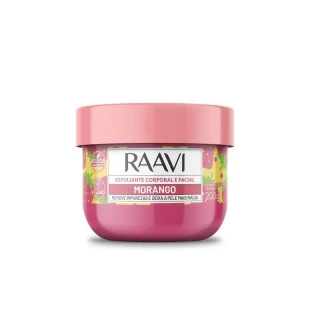 ESFOLIANTE CORPORAL E FACIAL RAAVI 200G - MORANGO