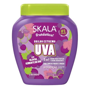 CREME DE TRATAMENTO SKALA 1KG - FRUTÁSTICA  2 EM 1 - UVA