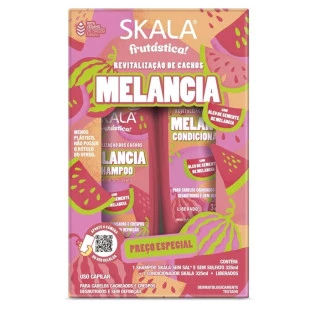 KIT SKALA FRUTÁSTICA 325ML - MELANCIA -  SHAMPOO + CONDICIONADOR