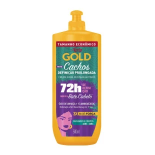 CREME PARA PENTEAR NIELY GOLD 500G - CACHOS DEFINIÇÃO PROLONGADA