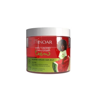 GELATINA CAPILAR INOAR 500G - MEU CACHO, MEU CRUSH TEEN - MELANCIA