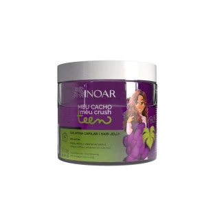 GELATINA CAPILAR INOAR 500G - MEU CACHO, MEU CRUSH TEEN - UVA