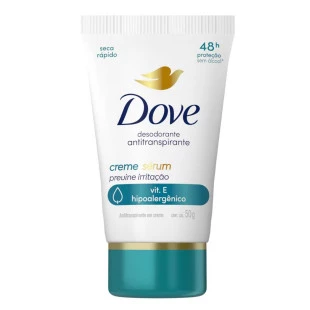 DESODORANTE CREME DOVE 50G - SÉRUM - PREVINE IRRITAÇÃO