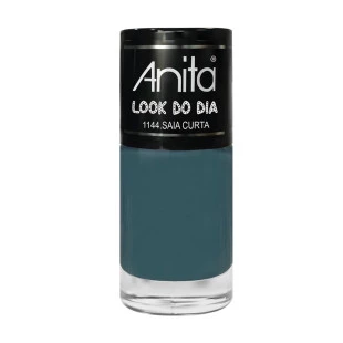 ESMALTE ANITA CREMOSO - LOOK DO DIA - SAIA CURTA