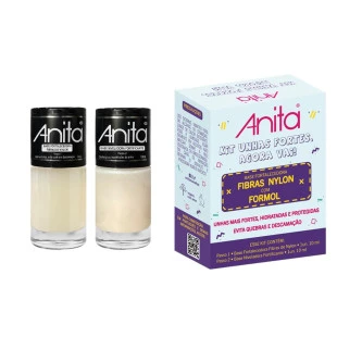 KIT ESMALTE ANITA TRATAMENTO - UNHAS FORTES, AGORA VAI!