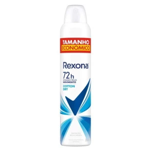 DESODORANTE AEROSOL REXONA 250ML - COTTON DRY