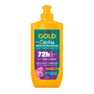 CREME PARA PENTEAR NIELY GOLD 250ML - CACHOS DEFINIÇÃO PROLONGADA