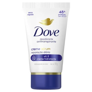 DESODORANTE CREME DOVE 50G - SÉRUM - REPARAÇÃO DIÁRIA
