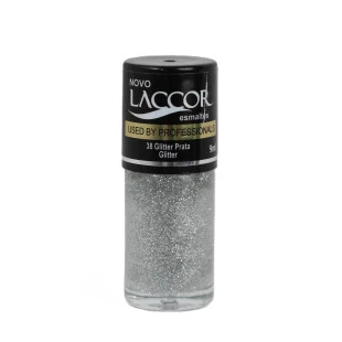 ESMALTE LACCOR GLITTER - PRATA