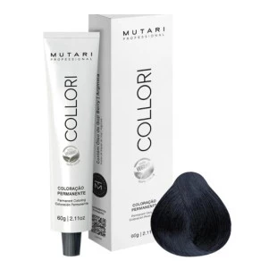 COLORAÇÃO MUTARI 1.1 PRETO AZULADO COLLORI - 60g