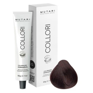 COLORAÇÃO MUTARI 4.66 CASTANHO MÉDIO VERMELHO INTENSO COLLORI - 60g