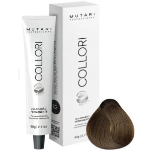COLORAÇÃO MUTARI 7.31 LOURO MÉDIO DOURADO CINZA COLLORI - 60g