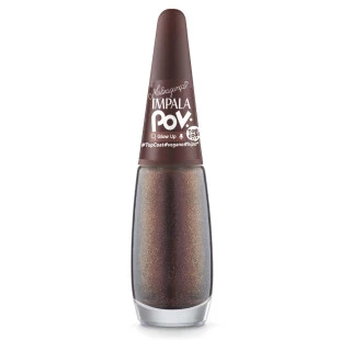 ESMALTE IMPALA POV TOP COAT GLOW UP PEROLADO - 7,5 ML