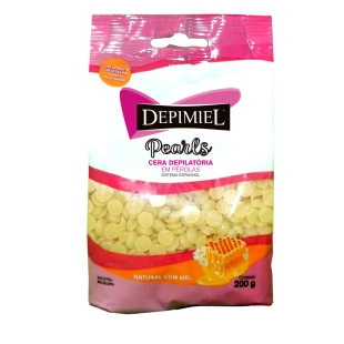 CERA DEPIMIEL 200G EM PÉROLAS - QUENTE - NATURAL