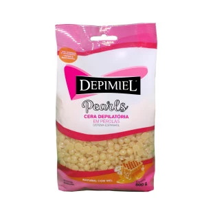 CERA DEPIMIEL 500G EM PÉROLAS - QUENTE - NATURAL