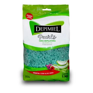 CERA DEPIMIEL 1KG EM PÉROLAS - QUENTE - VEGETAL