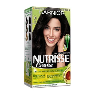 COLORAÇÃO GARNIER NUTRISSE - 10 PRETO ÔNIX