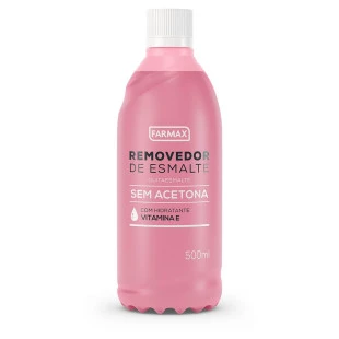 REMOVEDOR DE ESMALTE FARMAX 500ML SEM ACETONA