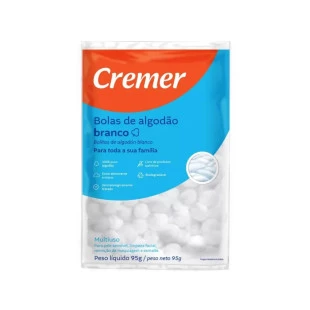 ALGODÃO HIDRÓFILO CREMER 95G - BOLA