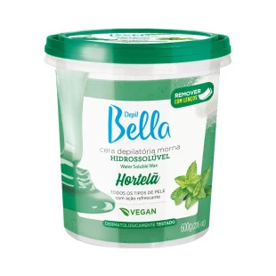 CERA DEPIL BELLA 600G HIDROSSOLÚVEL - HORTELÃ