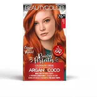 COLORAÇÃO BEAUTYCOLOR KIT 76.44 - RUIVOS PERFEITOS - RUIVO ABSOLUTO