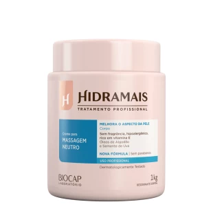 CREME PARA MASSAGEM HIDRAMAIS 1KG - NEUTRO