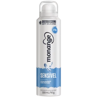 DESODORANTE AEROSOL MONANGE 150ML - SENSÍVEL