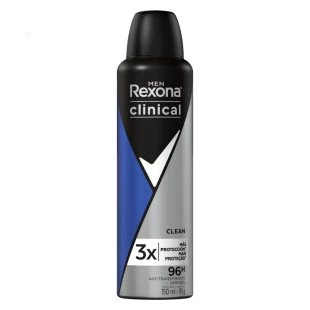 DESODORANTE AEROSOL REXONA CLINICAL 150ML - MEN CLEAN