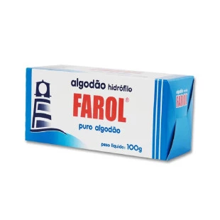 ALGODÃO HIDRÓFILO FAROL 100G CAIXA