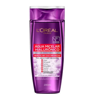 ÁGUA MICELAR LOREAL 200ML - HIALURÔNICO - 7 EM 1