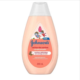 CONDICIONADOR JOHNSONS BABY 200ML - CACHOS DOS SONHOS