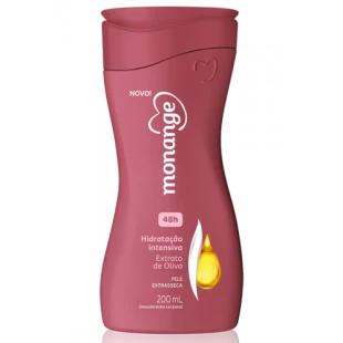 HIDRATANTE CORPORAL MONANGE 200ML - EXTRATO DE OLIVA