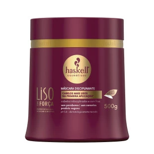 MASCARA CAPILAR HASKELL 500G - LISO COM FORÇA
