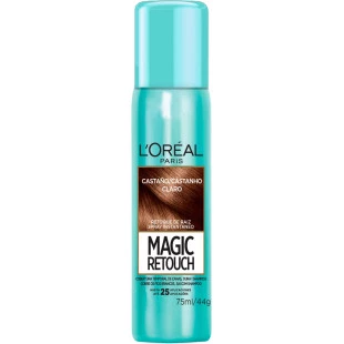 RETOQUE RAIZ LORÉAL 75ML - MAGIC RETOUCH - CASTANHO CLARO