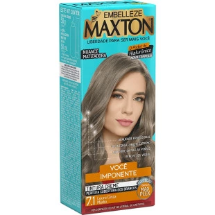 COLORAÇÃO MAXTON KIT 7.1 - LOURO CINZA MEDIO