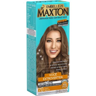 COLORAÇÃO MAXTON KIT 7.0 - LOURO NATURAL