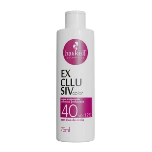 ÁGUA OXIGENADA HASKELL 75ML EXCLLUSIV COLOR - 40 VOLUMES