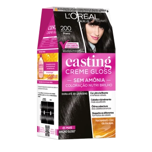 TONALIZANTE LORÉAL CASTING GLOSS - 200 PRETO